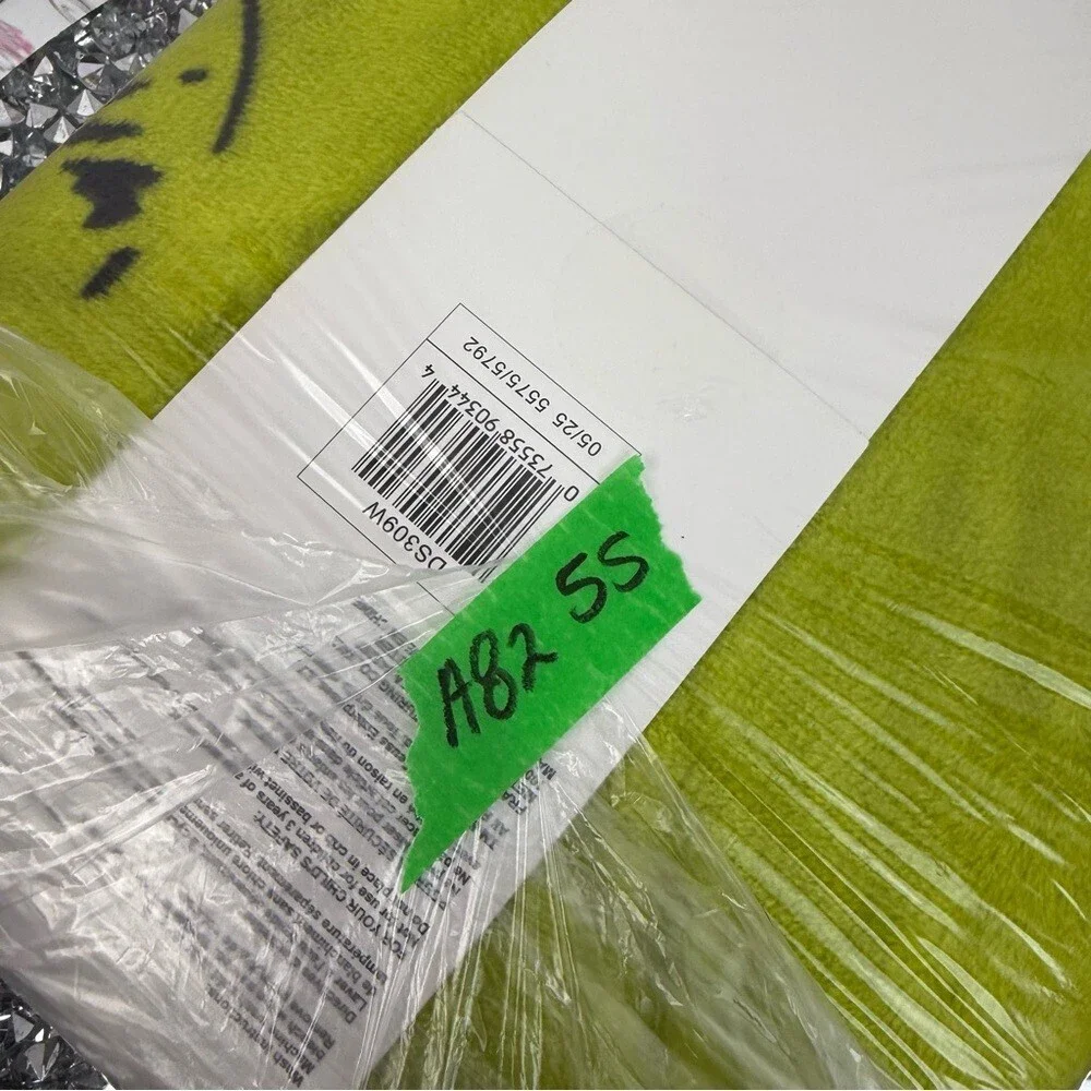 The Grinch blanket brand new Christmas neon green Silky Soft Throw Blanket